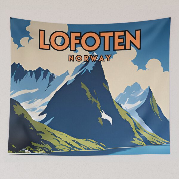 Item preview, Lofoten Norway Vintage designed and sold by ZionPosteria.