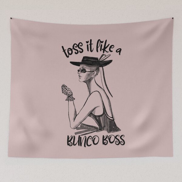 Item preview, Toss It Like A Bunco Boss Vintage Dice Game for Women designed and sold by SunfullyYours.