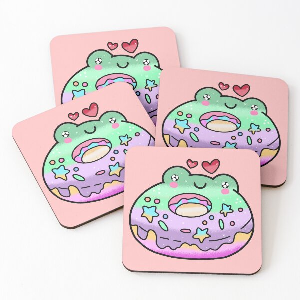 Item preview, Cute kawaii froggies donut designed and sold by Quacktails.