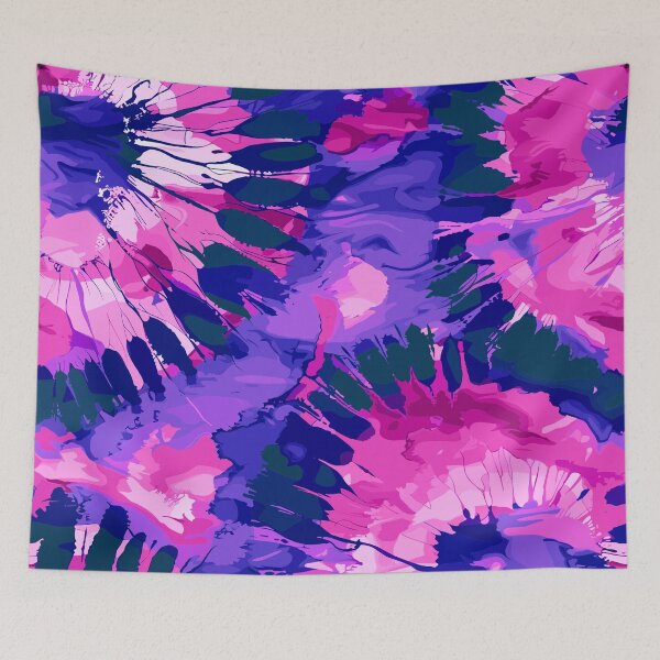 Item preview, Fun Pink and Purple Tie Dye Design designed and sold by Artbyminga.