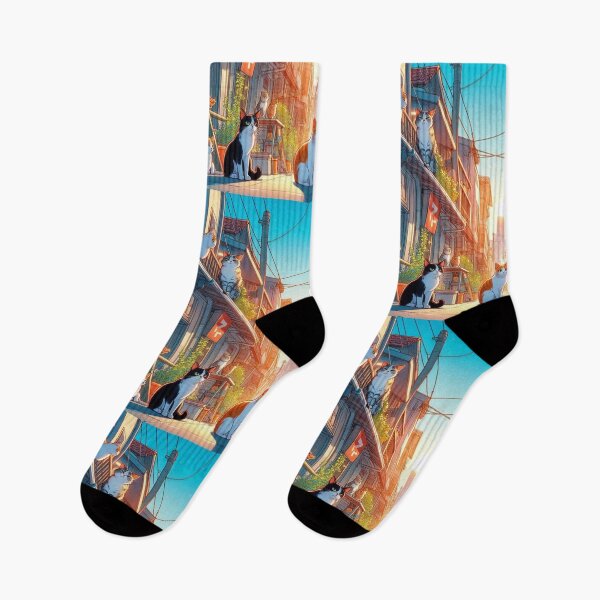 Item preview, Street Cats Anime Style designed and sold by AIrtisticPrints.