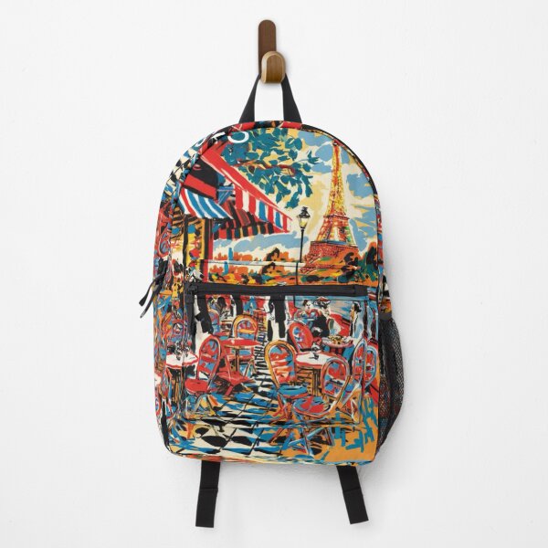 Item preview, Vibrant Paris Café with Eiffel Tower View designed and sold by CARRAANN.