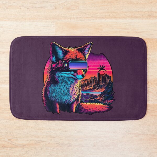Item preview, Retro Futuristic Synthwave Fox designed and sold by Mythic-Dream.