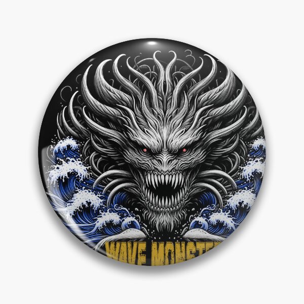 Item preview, Wrath of the Wave Monster - Ocean Inspired Surfing Image  designed and sold by HeavyHits.