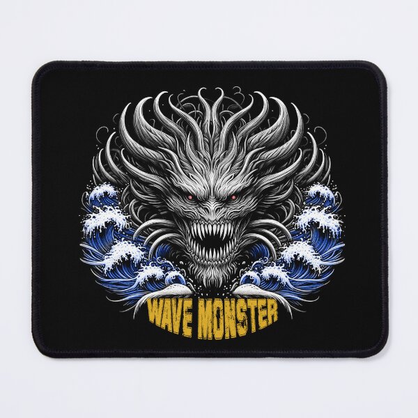 Item preview, Wrath of the Wave Monster - Ocean Inspired Surfing Image designed and sold by HeavyHits.