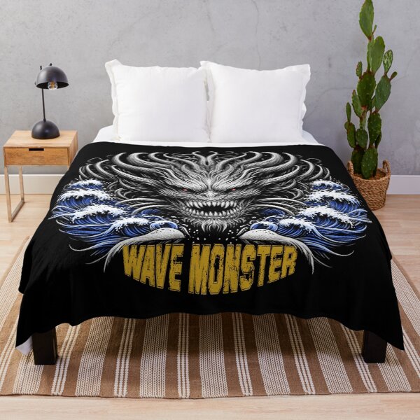 Item preview, Wrath of the Wave Monster - Ocean Inspired Surfing Image designed and sold by HeavyHits.