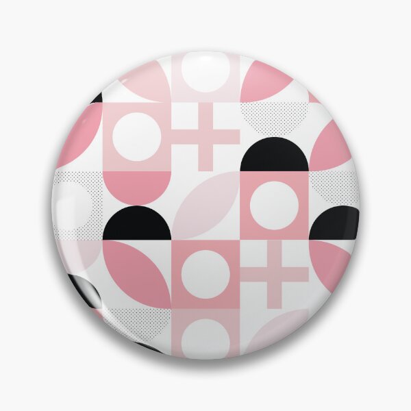 Item preview, Bauhaus Pattern 5 dusty pink shapes pattern designed and sold by LD ART.