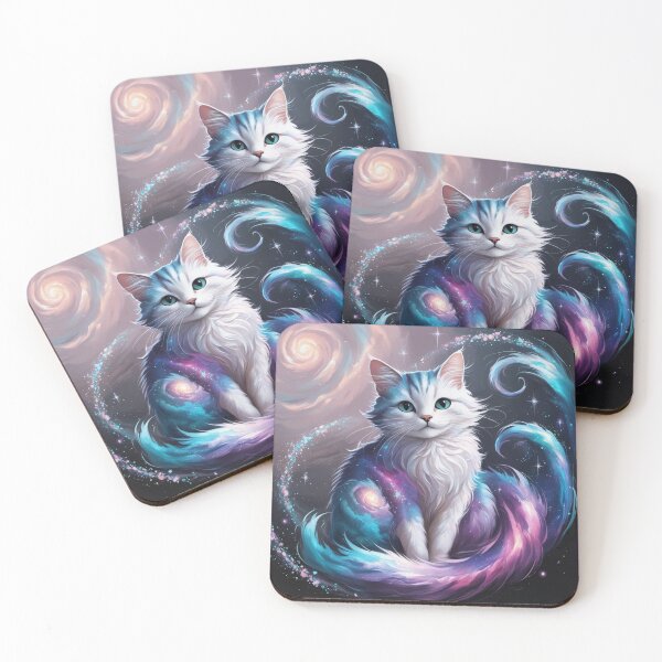 Item preview, cat with blue eyes and a galaxy designed and sold by kloster2000.