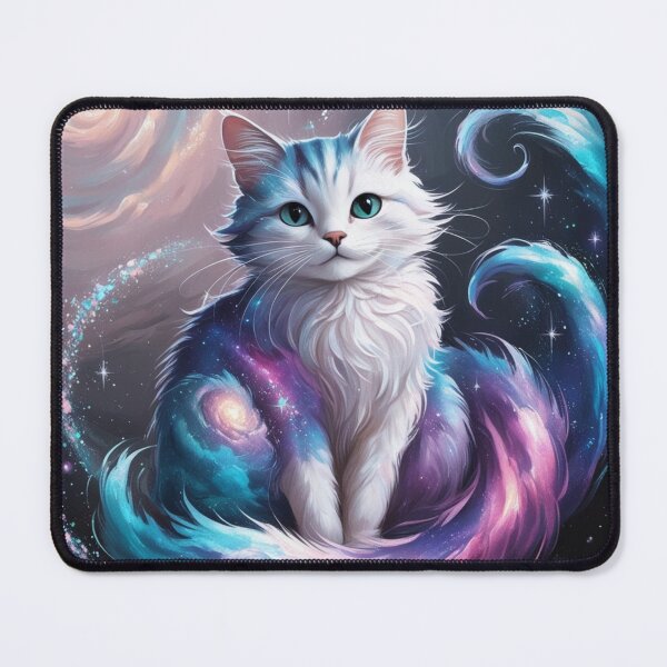 Item preview, cat with blue eyes and a galaxy designed and sold by kloster2000.