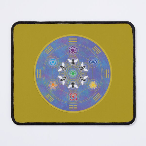 Artikelvorschau, Schutzbienen-Mandala - Gold und Licht entworfen und verkauft von charactergirl.