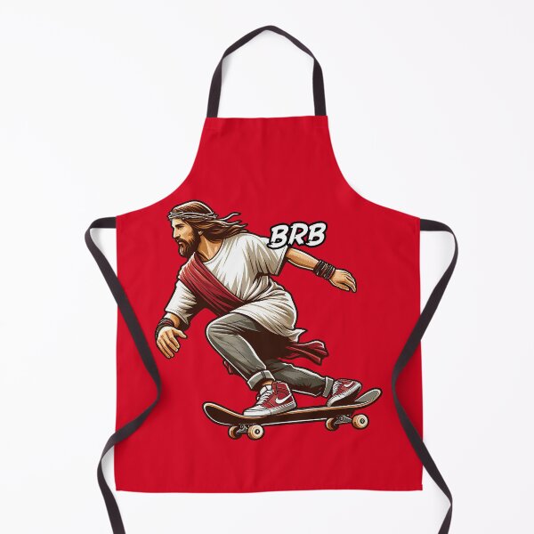 Item preview, BRB meme Jesus is coming soon Skateboarding designed and sold by plushism.