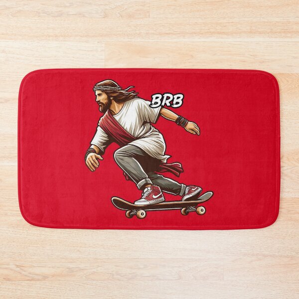 Item preview, BRB meme Jesus is coming soon Skateboarding designed and sold by plushism.