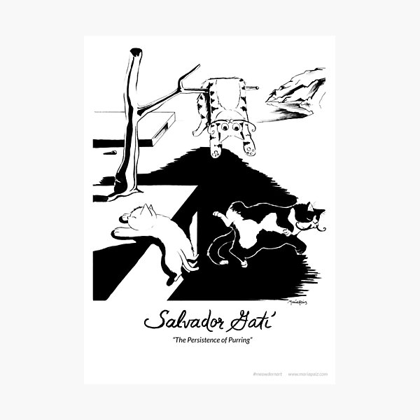 #meowdernart - Salvador GatĂ Photographic Print