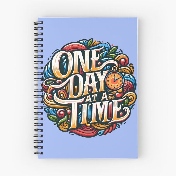 Item preview, One day at a time, typography designed and sold by maxmaj.