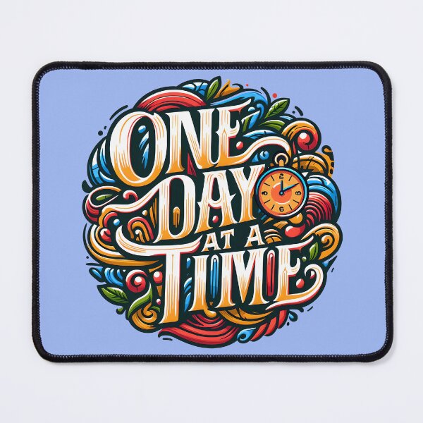 Item preview, One day at a time, typography designed and sold by maxmaj.