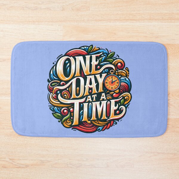 Item preview, One day at a time, typography designed and sold by maxmaj.