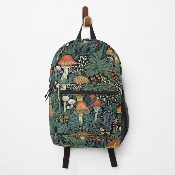 Item preview, Mushroom, Botanical, Forest, Red and Green, Flower, Cotttage Core print designed and sold by Blue-Dazzle.