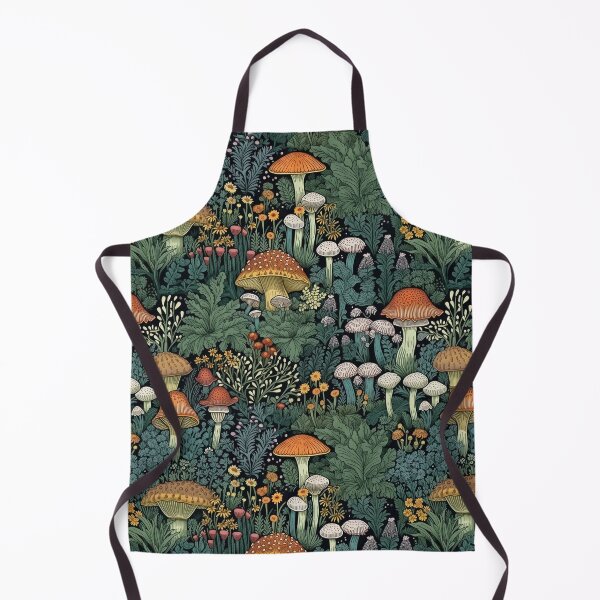 Item preview, Mushroom, Botanical, Forest, Red and Green, Flower, Cotttage Core print designed and sold by Blue-Dazzle.