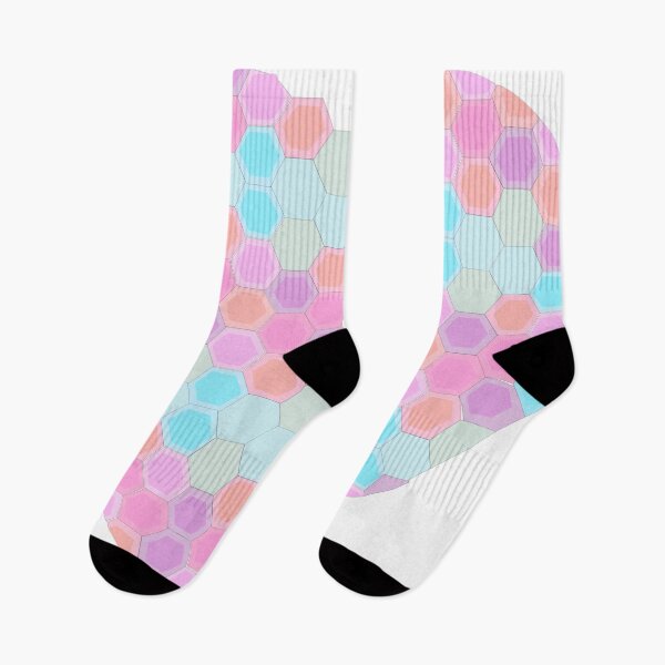 Item preview, Rainbow heart of hexagons designed and sold by Srisaranya.