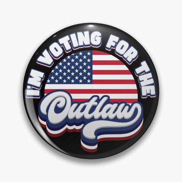 Item preview, I'm Voting For The Outlaw - US Flag designed and sold by Whimsical  Thinker.