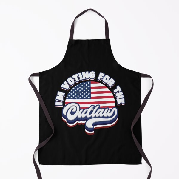 Item preview, I'm Voting For The Outlaw - US Flag designed and sold by Whimsical Thinker.