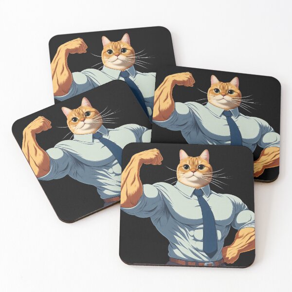 Item preview, Bodybuilder Officer Cat designed and sold by cutenesss.