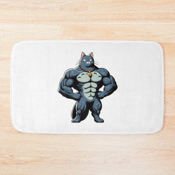 Item preview, Lean Cat, Bulk Kitten, Bodybuilder blue cat designed and sold by cutenesss.