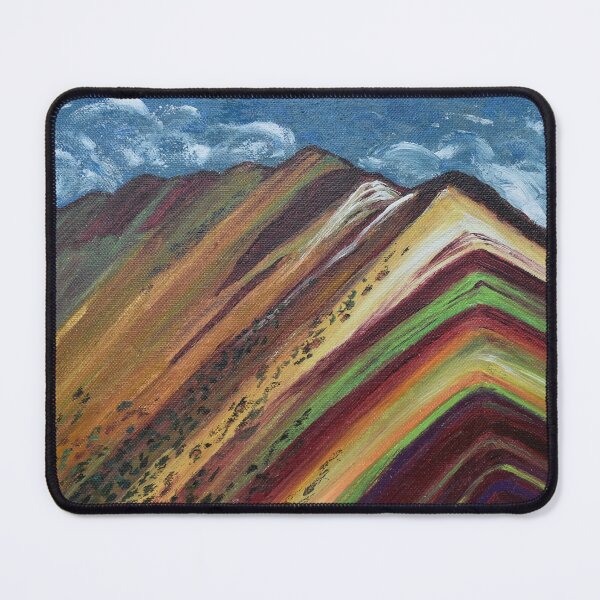 Item preview, Dark view of rainbow mountains in Peru designed and sold by mariya-ivanova.