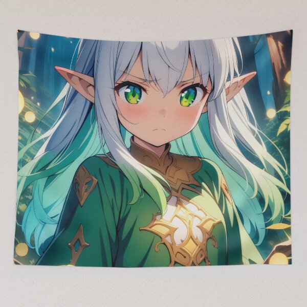Item preview, Cute Anime Elf Girl designed and sold by ByteyCreatives.