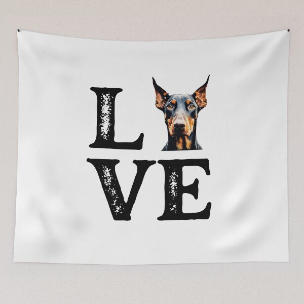 Item preview, Doberman Pinscher LOVE designed and sold by Fredster1966.