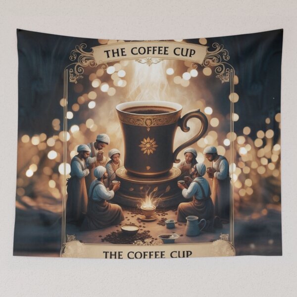 Item preview, The Coffee Cup - Tarot Inspired Vintage Art designed and sold by LaLi-Designs.