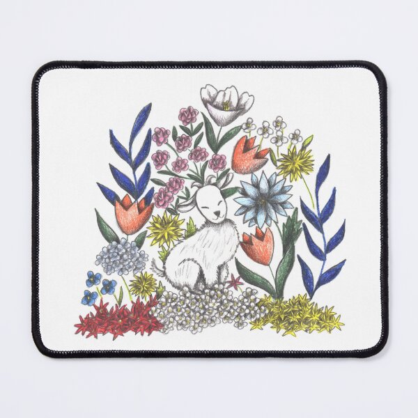 Item preview, Goat in the midst of Flowers designed and sold by CeciliaBattaini.