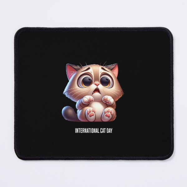 Item preview, Scared little cat - International Cat Day designed and sold by Pflugart.