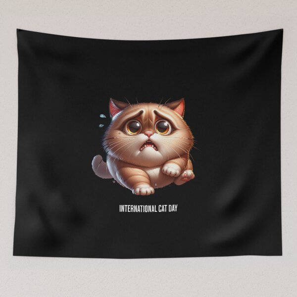 Item preview, Sad little cat - International Cat Day designed and sold by Pflugart.