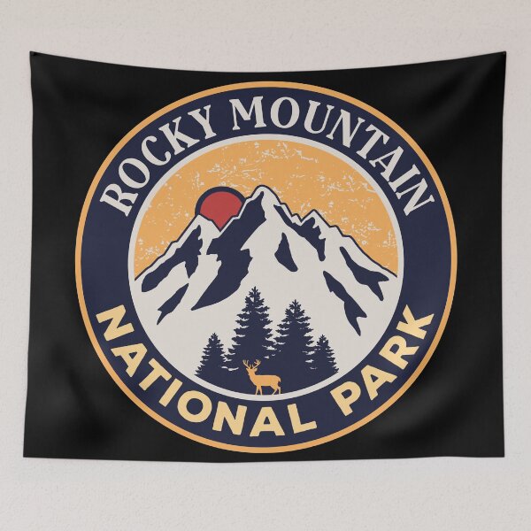 Item preview, Rocky Mountain National Park-Vintage designed and sold by graphic-map.
