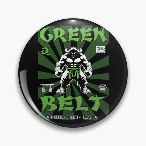 Item preview, Green Belt - Progress in Martial Arts designed and sold by RetroMaritalArt.