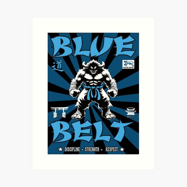 Artikel-Vorschau von Blauer Gürtel - Der Weg zur Meisterschaft in der Kampfkunst, designt und verkauft von RetroMaritalArt.