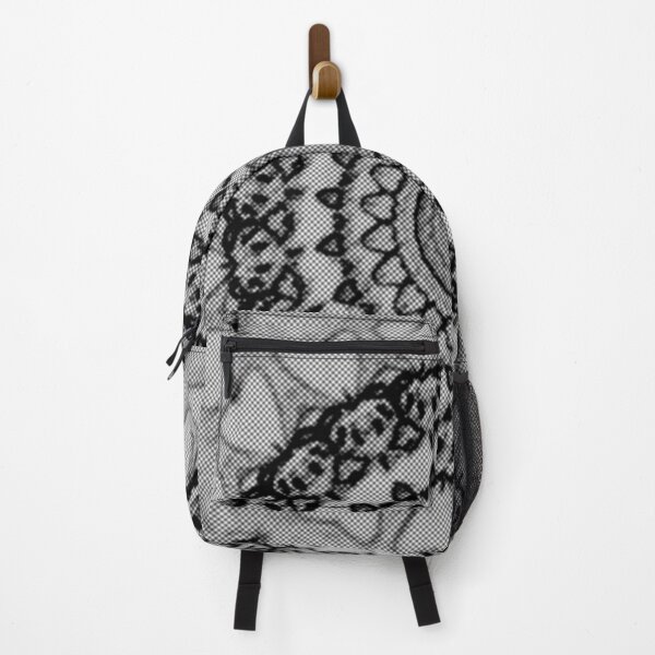 Item preview, Digital Flower Mandala Black Grey Halftone Abstract designed and sold by kattakitty.