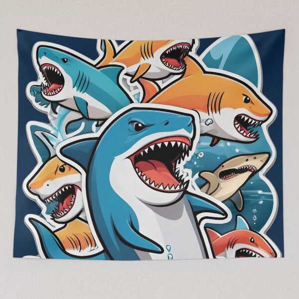 Item preview, tons of sharks designed and sold by aliraweb.