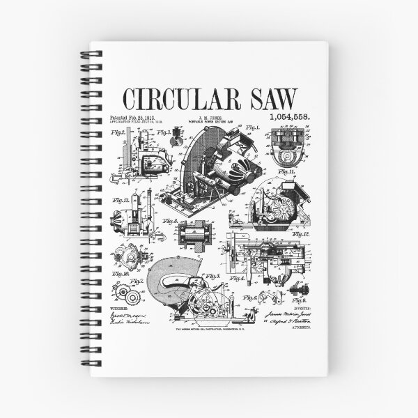 Item preview, Carpenter Builder Woodworker Circular Saw DIY Vintage Patent designed and sold by GrandeDuc.