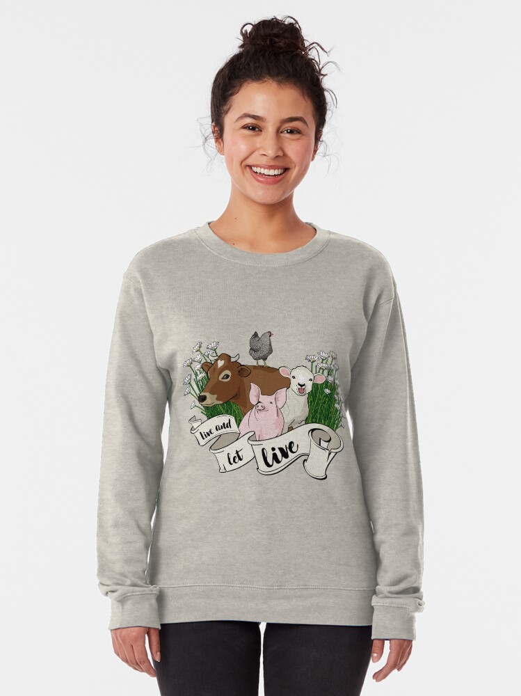 Alternate view of Live and Let Live Pullover Sweatshirt