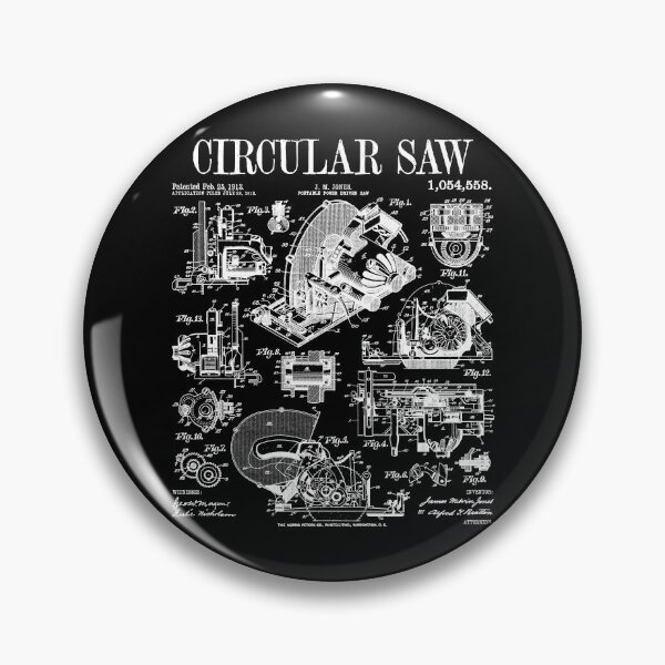 Item preview, Carpenter Builder Woodworker Circular Saw DIY Vintage Patent designed and sold by GrandeDuc.