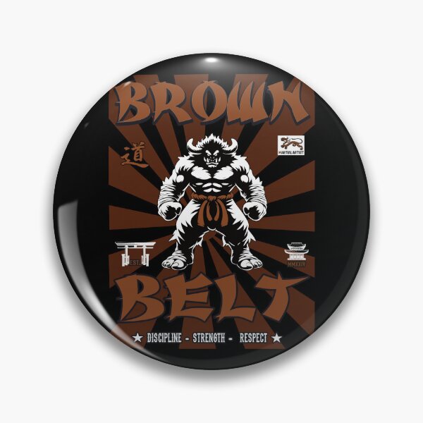 Item preview, Brown Belt - Advanced level in martial arts designed and sold by RetroMaritalArt.