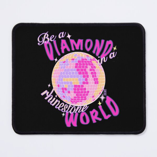 Item preview, Be a diamond in a rhinestone world | glam glitter disco ball inspirational quote designed and sold by kawaicherrypi.