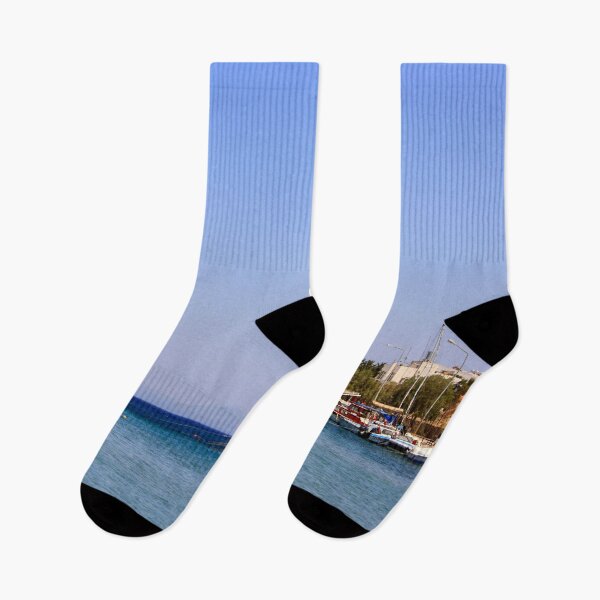 Item preview, Boats In The Beautiful Bay of Datca designed and sold by taiche.