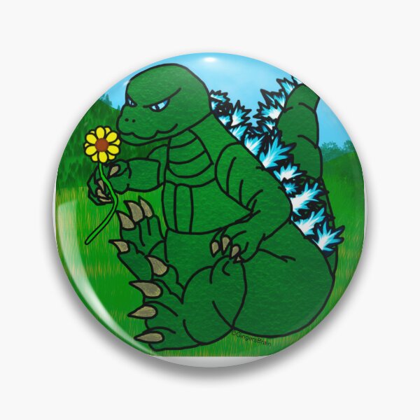 Item preview, Godzilla stopping to smell the flowers designed and sold by Gingers-Brain.