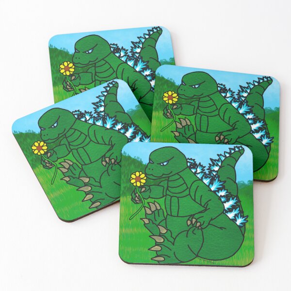 Item preview, Godzilla stopping to smell the flowers designed and sold by Gingers-Brain.