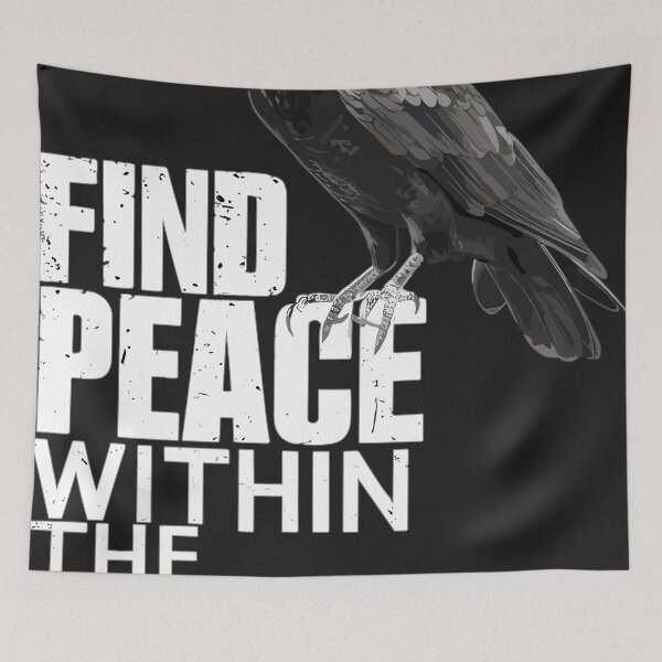 Item preview, Find peace in the unknown, saying Raven designed and sold by StrictlyBilliM.