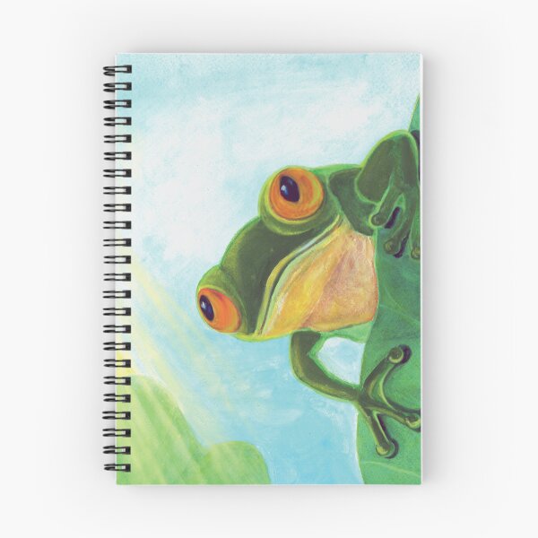 Item preview, Cute Green Frog Catching Sunrays  designed and sold by Julia Doria.