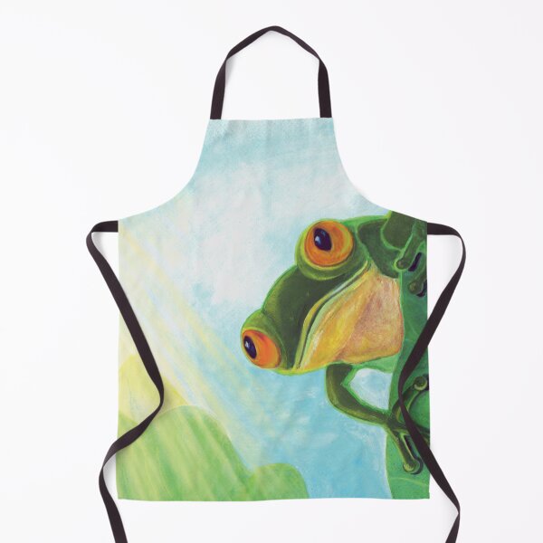 Item preview, Cute Green Frog Catching Sunrays designed and sold by Julia Doria.